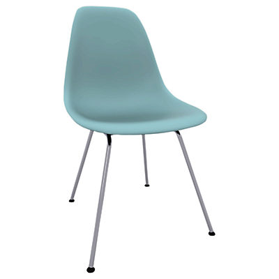 Vitra Eames DSX 43cm Side Chair Ice Grey / Chrome